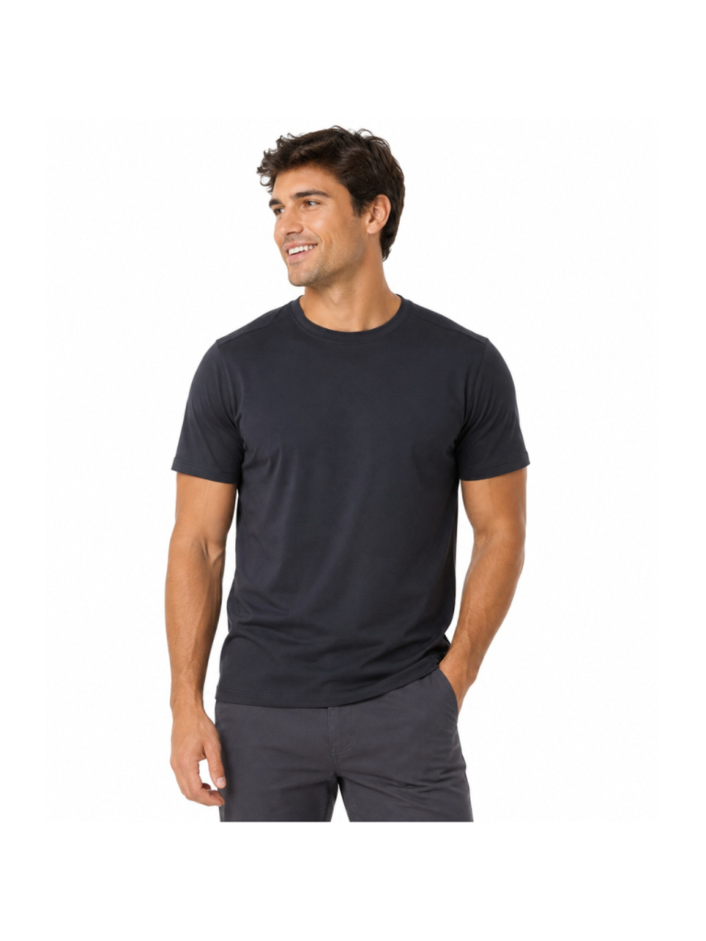 Men's All in Motion Soft Stretch Short Sleeve T-Shirt – Black – Size M – NWT